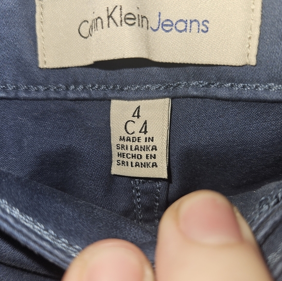 Calvin Klein Womans Blue Pants Size 4 - Picture 6 of 11